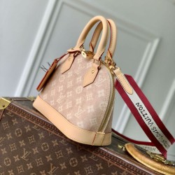 Replica Borsa Louis Vuitton Alma BB M25728 Firma Meowgram Imitazioni Replica qualità specchio Borsa Louis Vuitton Alma BB M25728 Firma Meowgram