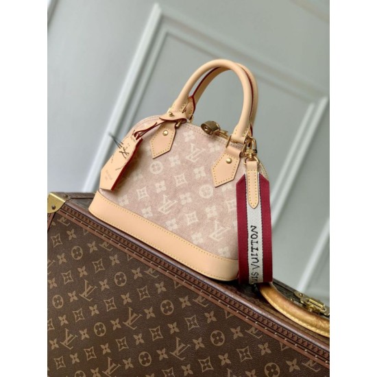 Replica Borsa Louis Vuitton Alma BB M25728 Firma Meowgram Imitazioni Replica qualità specchio Borsa Louis Vuitton Alma BB M25728 Firma Meowgram