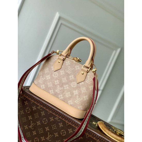 Replica Borsa Louis Vuitton Alma BB M25728 Firma Meowgram Imitazioni Replica qualità specchio Borsa Louis Vuitton Alma BB M25728 Firma Meowgram
