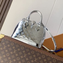 Replica qualità specchio Borsa Alma BB LV M26335 Argento