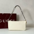 Borse Imitazioni a tracolla Gucci Half Horsebit Mini/media 860787 Pelle Granata Marrone
