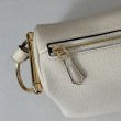 Borse Imitazioni a tracolla Gucci Half Horsebit Mini/media 860787 Pelle Granata Marrone