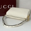Borse Imitazioni a tracolla Gucci Half Horsebit Mini/media 860787 Pelle Granata Marrone