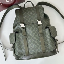 Borse Firmate Replica a tracolla piccola Gucci GG Monogram 795479 Zaino in tessuto GG verde