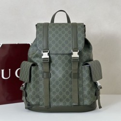 Borse Firmate Replica a tracolla piccola Gucci GG Monogram 795479 Zaino in tessuto GG verde