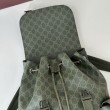 Borse Firmate Replica a tracolla piccola Gucci GG Monogram 795479 Zaino in tessuto GG verde