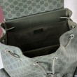 Borse Firmate Replica a tracolla piccola Gucci GG Monogram 795479 Zaino in tessuto GG verde