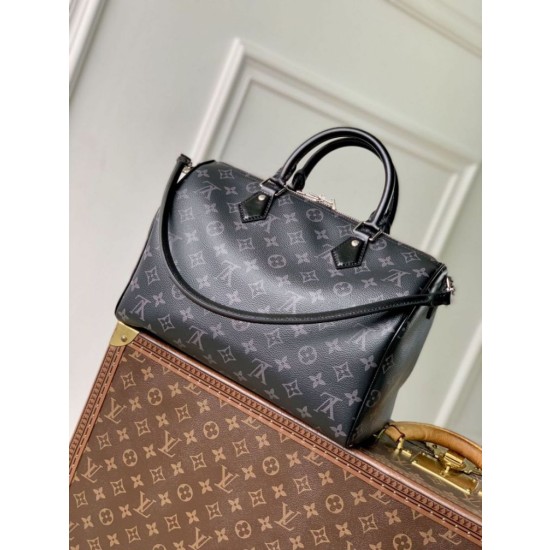 Borsa da uomo LV Speedy Soft 30 M15102 Monogram Eclipse