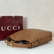 Gucci 850546 850926 borsa tote grande Beatrix in morbida pelle liscia Marrone