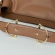 Gucci 850546 850926 borsa tote grande Beatrix in morbida pelle liscia Marrone