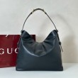 Gucci 850546 850926 borsa tote grande Beatrix in morbida pelle liscia Nero
