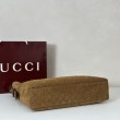 Gucci 850546 850926 borsa tote grande Beatrix in pelle scamosciata Marrone