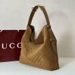 Gucci 850546 850926 borsa tote grande Beatrix in pelle scamosciata Marrone