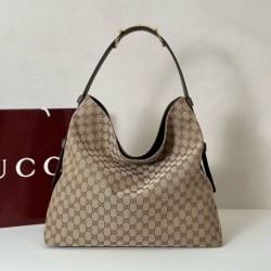 Gucci 850546 850926 borsa tote grande Beatrix in tela GG Marrone