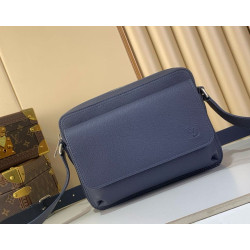LV Borse Replica da uomo Boarding Messenger LV Aerogram M15260 Blu