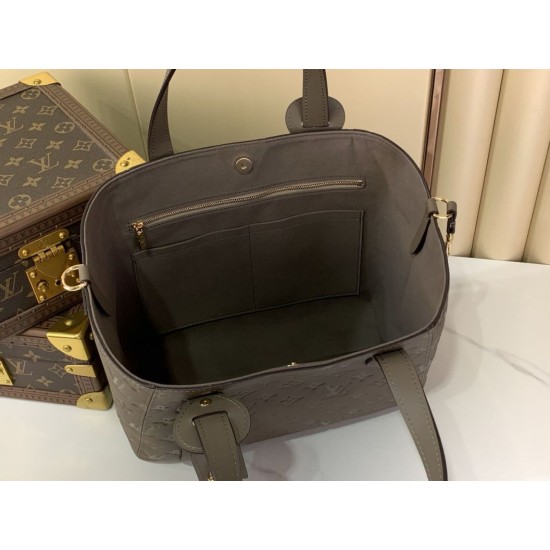 Replica Borsa a secchiello LV All In One PM M25890 Grigio-verde fumé Imitazioni Replica qualità specchio Borsa a secchiello LV All In One PM M25890 Grigio-verde fumé