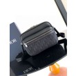 Borsa a tracolla con cerniera Dior Rider 2.0 nera obliqua con nero