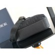 Borsa a tracolla con cerniera Dior Rider 2.0 nera obliqua con nero