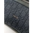 Borsa a tracolla con cerniera Dior Rider 2.0 nera obliqua con nero