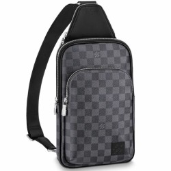 Borsa a tracolla LV Avenue Damier Graphite Canvas N45302