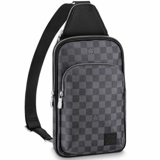 Borsa a tracolla LV Avenue Damier Graphite Canvas N45302