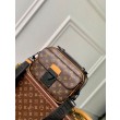 Borse Firmate Replica a tracolla LV S-Lock Monogram Tela Macassar M46688