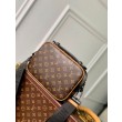 Borse Firmate Replica a tracolla LV S-Lock Monogram Tela Macassar M46688