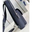 Borsa a tracolla pilota LV blu navy LV Aerogram M11601