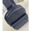 Borsa a tracolla pilota LV blu navy LV Aerogram M11601