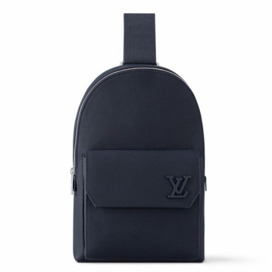 Borsa a tracolla pilota LV blu navy LV Aerogram M11601