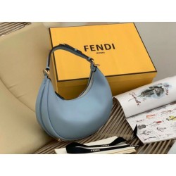 Bora Pari all'originale replica Hobo Piccola Fendi Fendigraphy Azzurro Chiaro