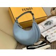 Bora Pari all'originale replica Hobo Piccola Fendi Fendigraphy Azzurro Chiaro