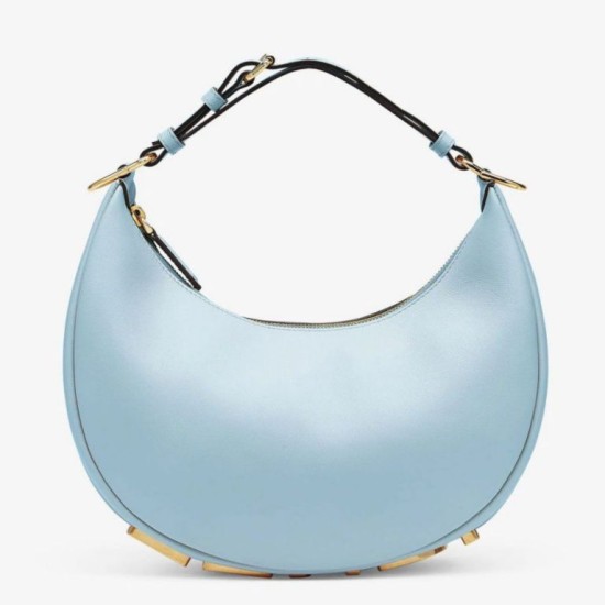 Bora Pari all'originale replica Hobo Piccola Fendi Fendigraphy Azzurro Chiaro