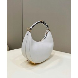 Borse Replica Hobo Piccola Fendi Fendigraphy Bianca
