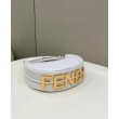 Borse Replica Hobo Piccola Fendi Fendigraphy Bianca