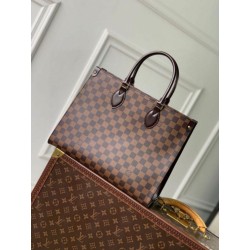 Borse Imitazioni LV OnTheGo MM Damier Ebene Tela N00065