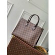 Borse Imitazioni LV OnTheGo MM Damier Ebene Tela N00065