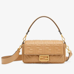 Borse Replica media Fendi Baguette in nappa beige FF