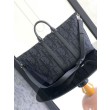 Dior Weekender 40 Borse Firmate Replica Maxi Dior Oblique Jacquard Nero