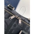 Dior Weekender 40 Borse Firmate Replica Maxi Dior Oblique Jacquard Nero