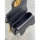 Qualità Specchio Replica Dior Mini Jolie Borsa con Manico Superiore Nera Cannage Calfskin Riproduzione Fedele Dior Mini Jolie Borsa con Manico Superiore Nera Cannage Calfskin imitazioni