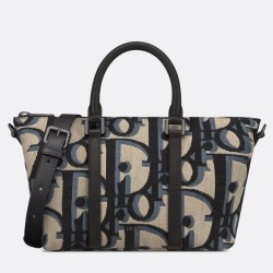 Riproduzione Fedele Dior Weekender 25 Replica Perfetta Beige Maxi Dior Oblique Jacquard imitazioni