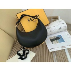 Fendi Fendigraphy Piccola Borse Replica Hobo Nero