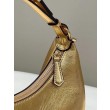 Fendi Fendigraphy Piccola Borsa Hobo Oro Laminato