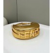 Fendi Fendigraphy Piccola Borsa Hobo Oro Laminato
