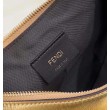 Fendi Fendigraphy Piccola Borsa Hobo Oro Laminato