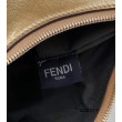 Fendi Fendigraphy Piccola Borsa Hobo Oro Laminato