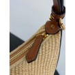 Fendi Fendigraphy Piccola Borse Replica Hobo Rafia Naturale