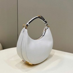 Qualità Specchio Replica Borse Hobo Piccola Fendi Fendigraphy Bianca Riproduzione Fedele Borse Replica Hobo Piccola Fendi Fendigraphy Bianca imitazioni