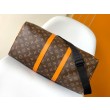 LV Keepall Bandouliere 45 Borsa Tela Monogram Macassar M46703